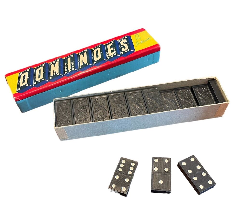 Vintage Halsam Dominoes Set Circa 1950s